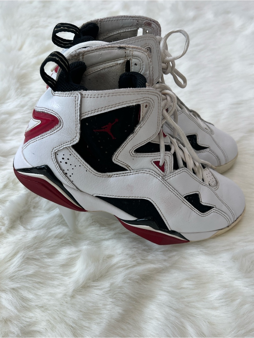 Nike Air Jordan Men’s Size 9 White Black Red Basketball Sneakers Athletic Shoes